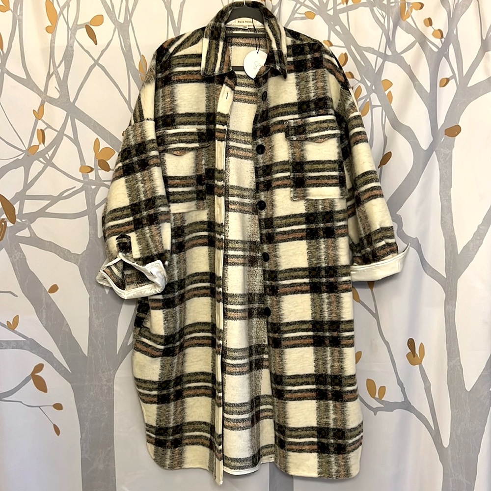 NWT Stevie Hender Long Coat/Shacket